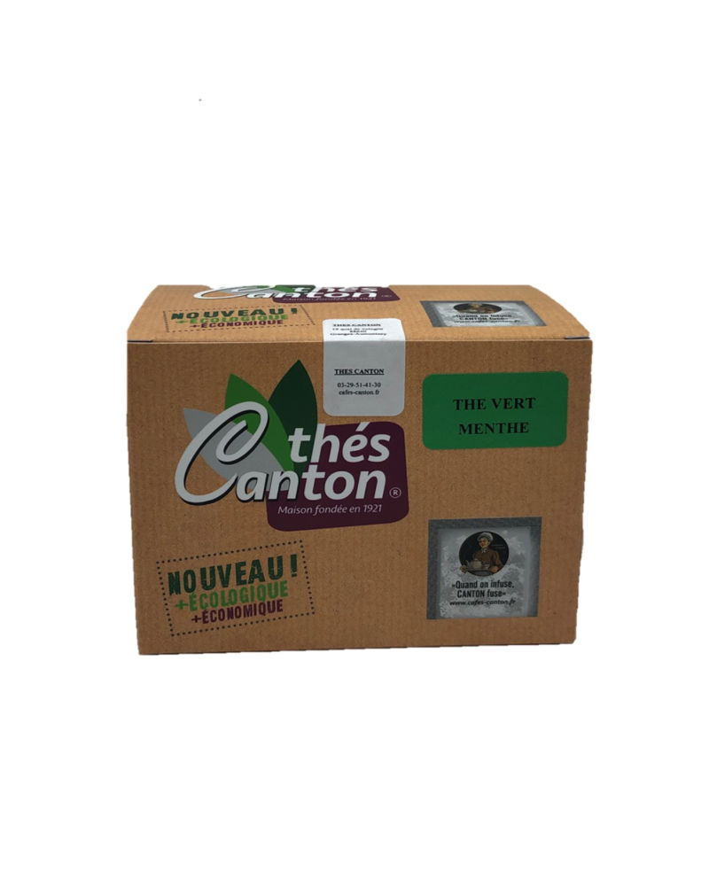 Thé vert menthe 25 sachets Thés CANTON