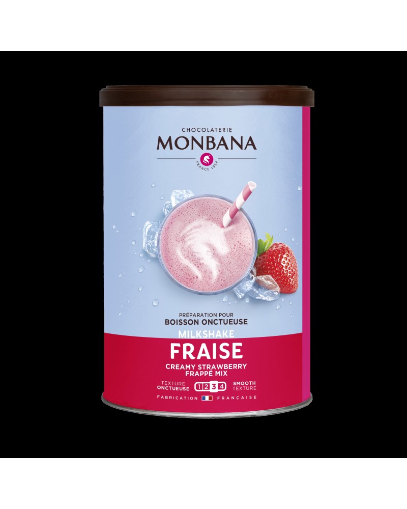 Frappé-Milkshake saveur fraise 250 gr