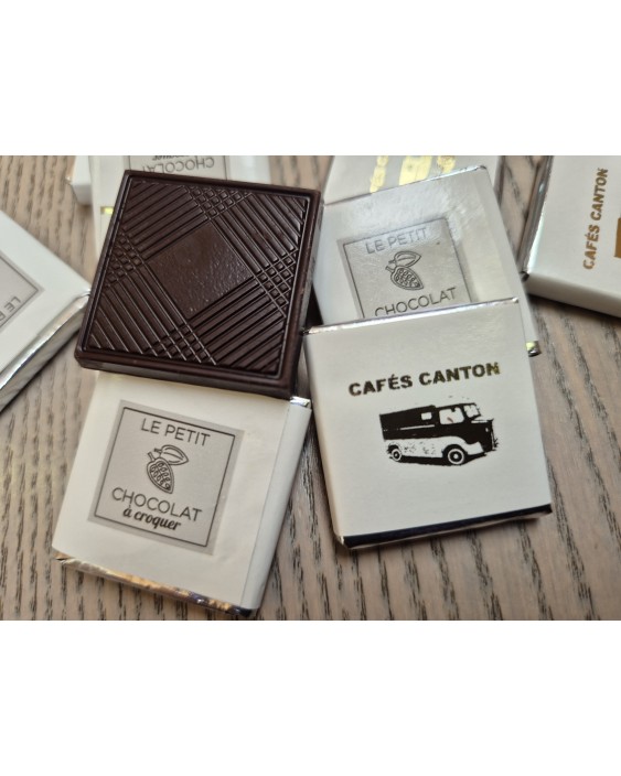 Ballotin 115 g de napolitains 4 grammes noir 70.5%