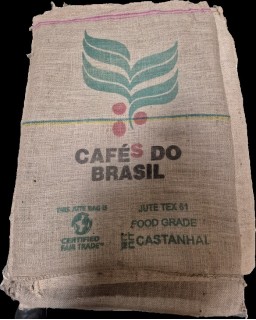 Sac de toile de jute vide